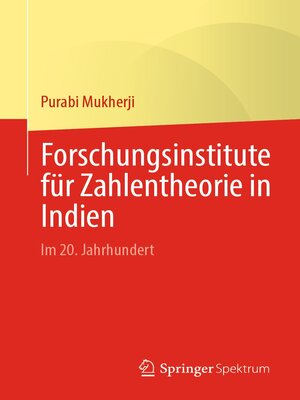 cover image of Forschungsinstitute für Zahlentheorie in Indien